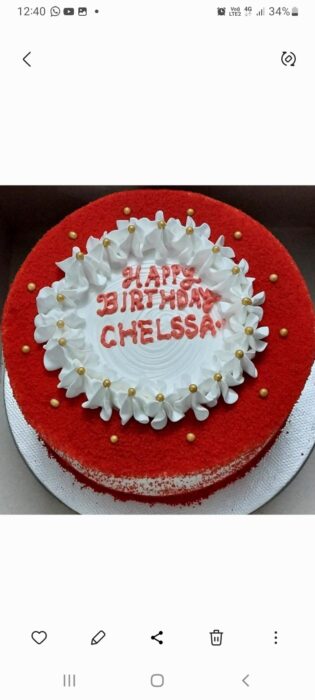 Red velvet cream cheese cake
